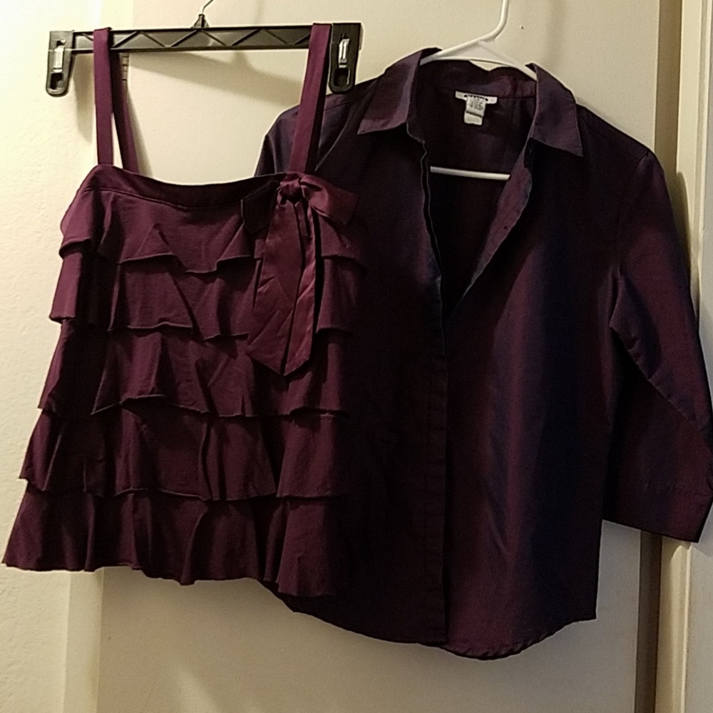 PLUM BLOUSE SET